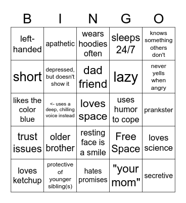 Sans Bingo Card