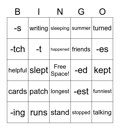 OG Bingo Card