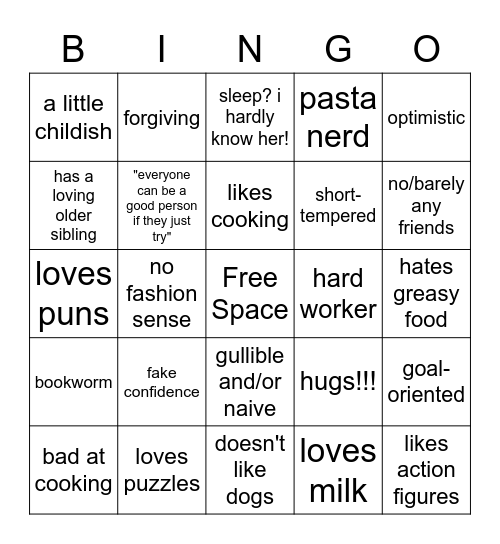 Papyrus Bingo Card