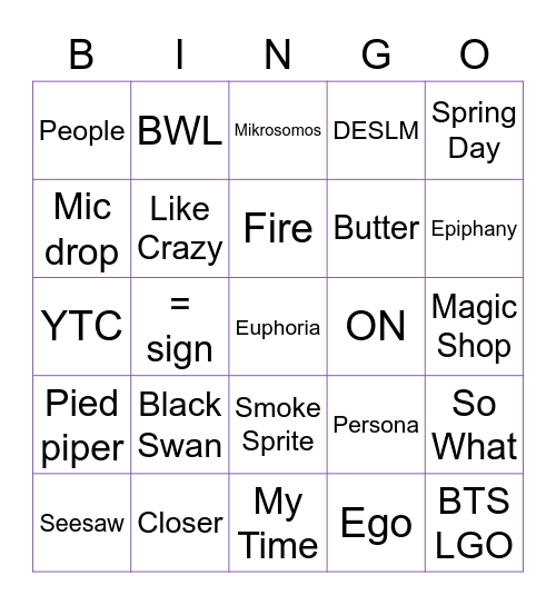 YADI FESTA BINGO - jiminxcherry Bingo Card