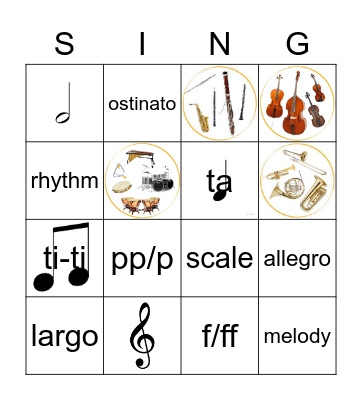 Music Review Bingo Card