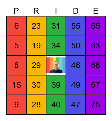 Encentiv Pride Bingo Card