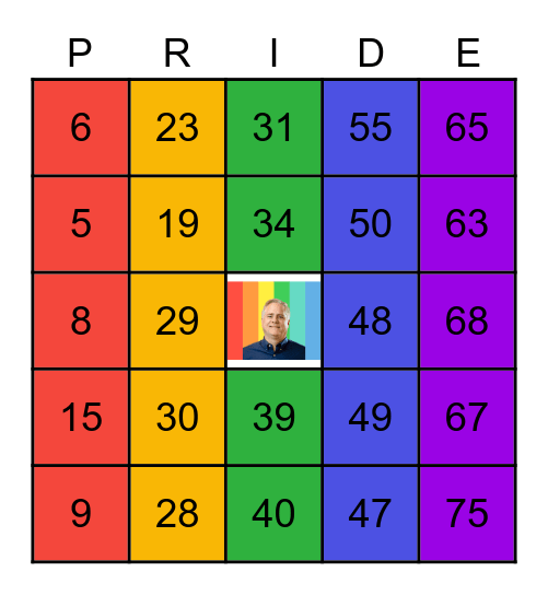 Encentiv Pride Bingo Card