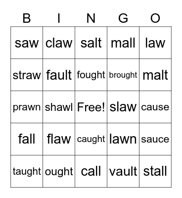 Awwwwww!!!! Bingo Card