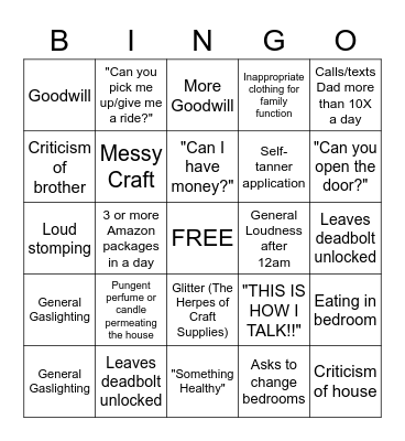 Kraken Summer Bingo Card