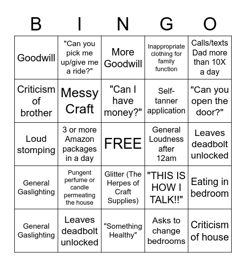 Kraken Summer Bingo Card