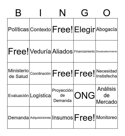 BINGO DAIA Bingo Card