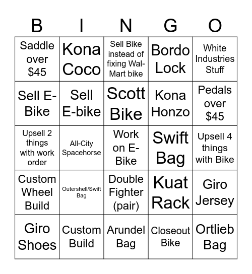 Bingo AGAIN Bingo Card