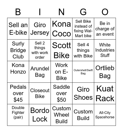 Bingo AGAIN Bingo Card