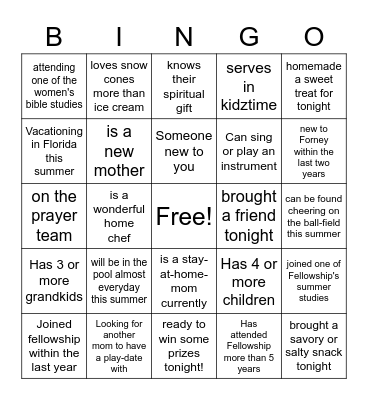 Getting-to-Know-You Bingo Card