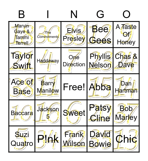 Rex's Bingo Card Bingo Card