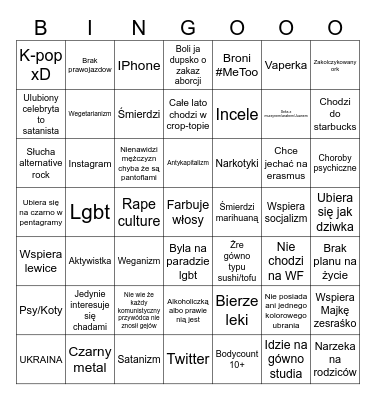P0lka Bingo Card