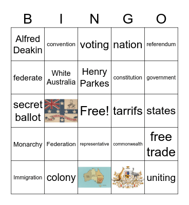 Federation Bingo Card