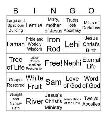 FEAST Bingo Card