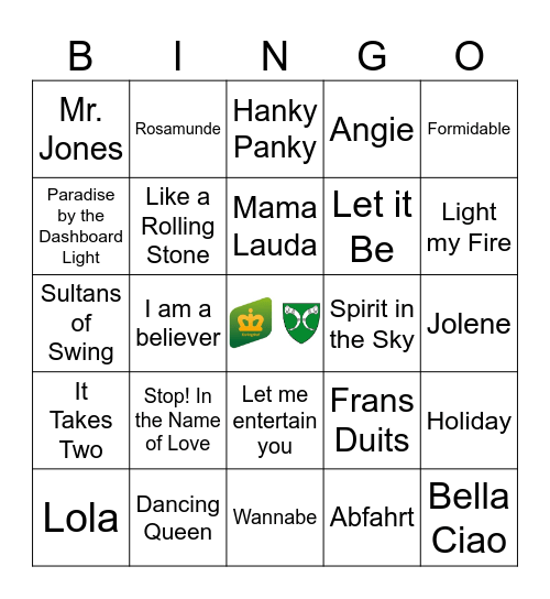 Flips Music Bingo Card