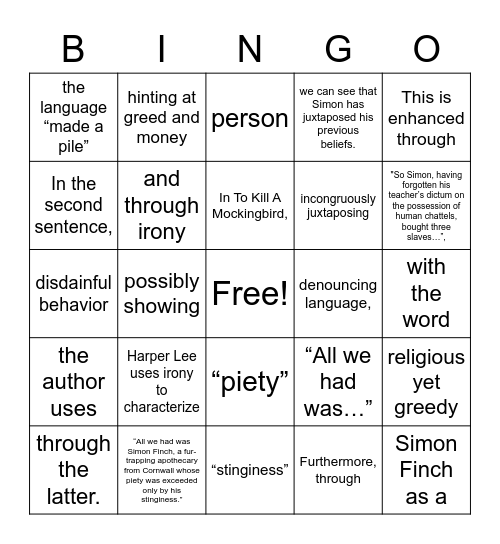 HEHEHEHEHEHEHEHE :) Bingo Card