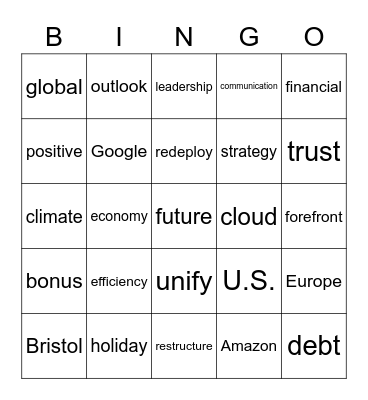 Bingo Card