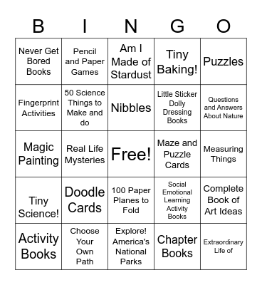 Susan's Paperpie Bingo Card