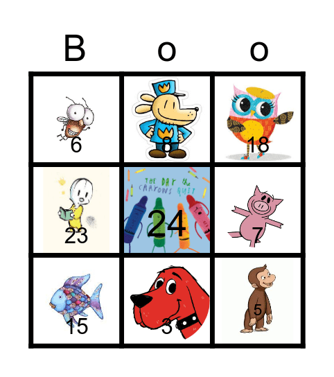 Book Character BINGO Card