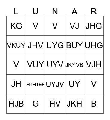 Icebreaker "Lunar" Bingo Card