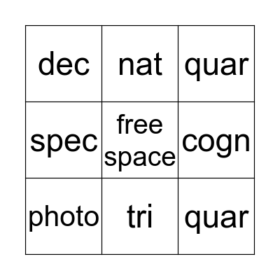 Bingo Card