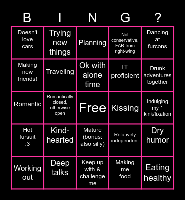 Are you Melon's type? Bingo Card