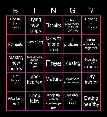 Are you Melon's type? Bingo Card