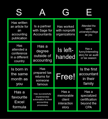 Find Someone Who... Bingo Card