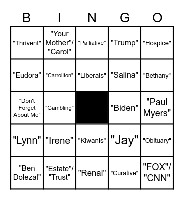 A. John Bingo Card