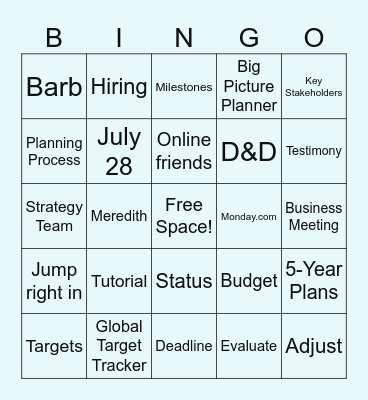 Proverbs 31 Planning Lingo Bingo Card