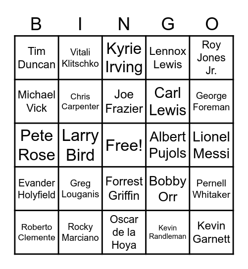 52 WHEATIES BOXES Bingo Card