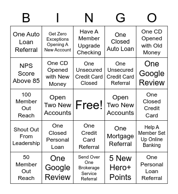 Month Of June BINGO Card