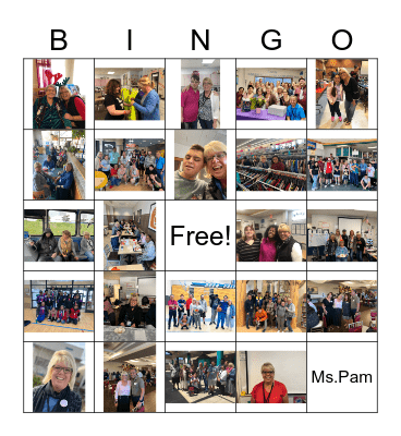 Pam' Retirement Bingo Card