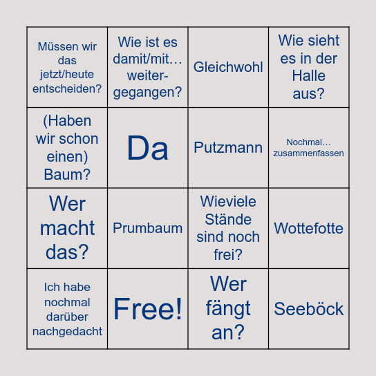 Weihnachtsmarkt Bingo 2023 Bingo Card