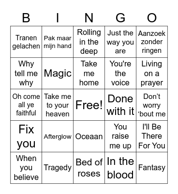 Jokola Bus 2023 Bingo Card