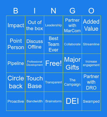 UDEV BINGO Card