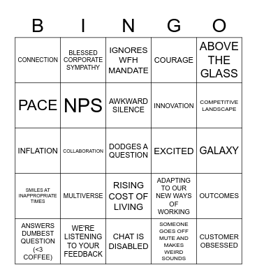 BESTEST CBA IN THE WESTEST Bingo Card
