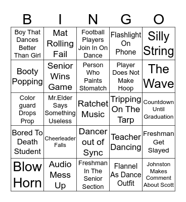 Rally Day Bingo Bull SH*T Bingo Card