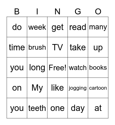 Bingo Card