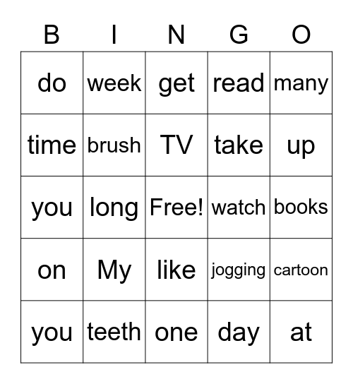 Bingo Card