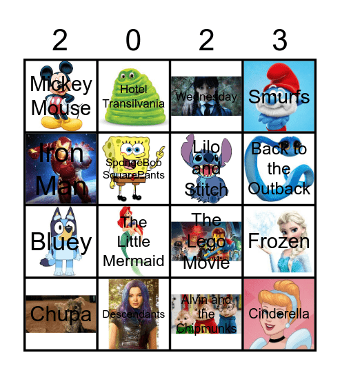 COOSH BINGO Card