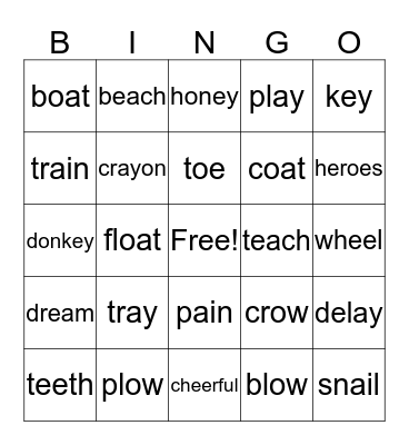 Random  Bingo Card