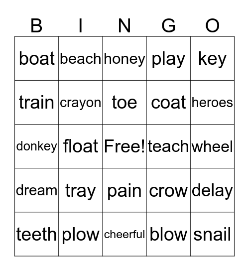 Random  Bingo Card