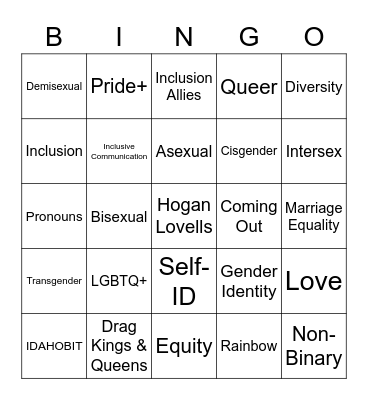 Pride+ 2023 in APAC Bingo Card