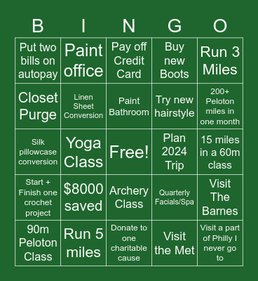 2023 Bingo - 32 Bingo Card