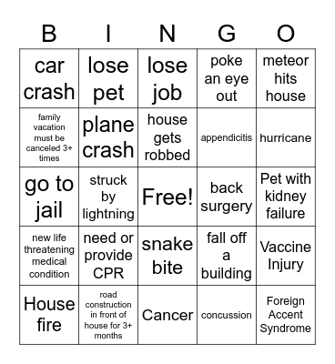 It's been a great year Bingo Card