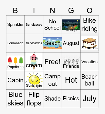 Summertime Bingo! Bingo Card