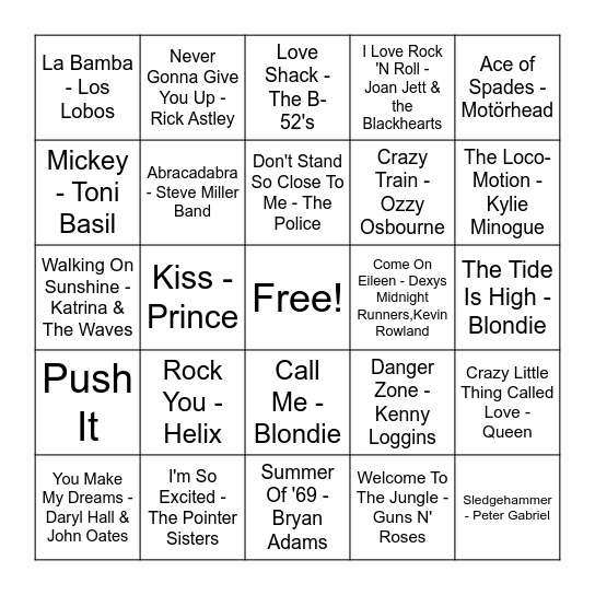 Bingo Card