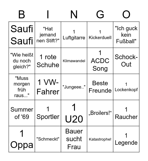 Bullshit Bingo Card