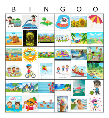 Summer Fun! Bingo Card